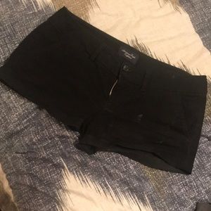 American Eagle black stretch shorts, size 4.